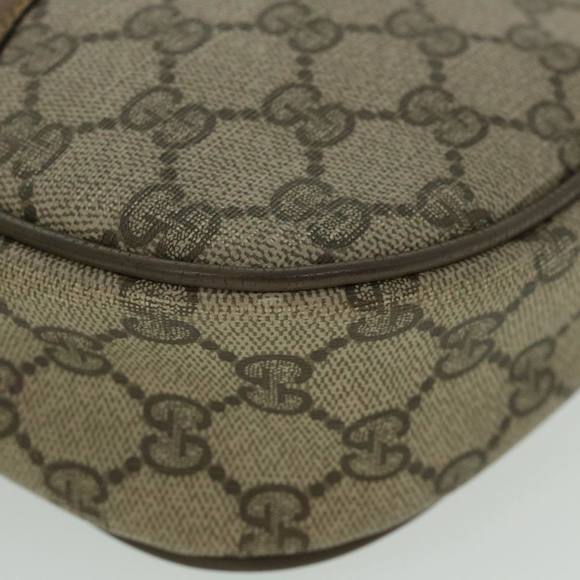 GUCCI GG Canvas Web Sherry Line Clutch Bag PVC Leather Beige Green Auth ep1670 - Picture 14 of 16
